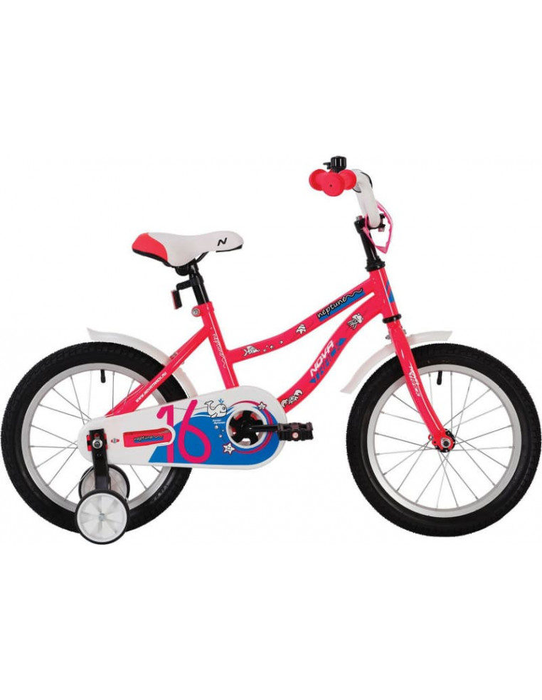 Велосипед 14" NOVATRACK NEPTUNE Розовый 2200000015778 Детские велосипеды Novatrack 5 580 ₽