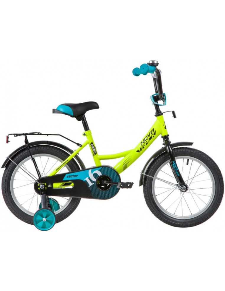 Велосипед 16" NOVATRACK VECTOR Зеленый 2200000015808 Детские велосипеды Novatrack 9 550 ₽