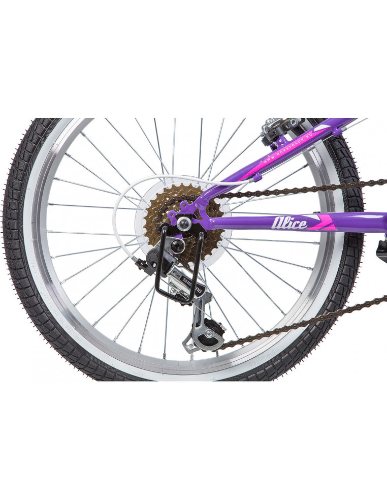 Велосипед 20" NOVATRACK ALICE 6 скоростей, Фиолетовый 2200000017772 Детские велосипеды Novatrack 11 450 ₽