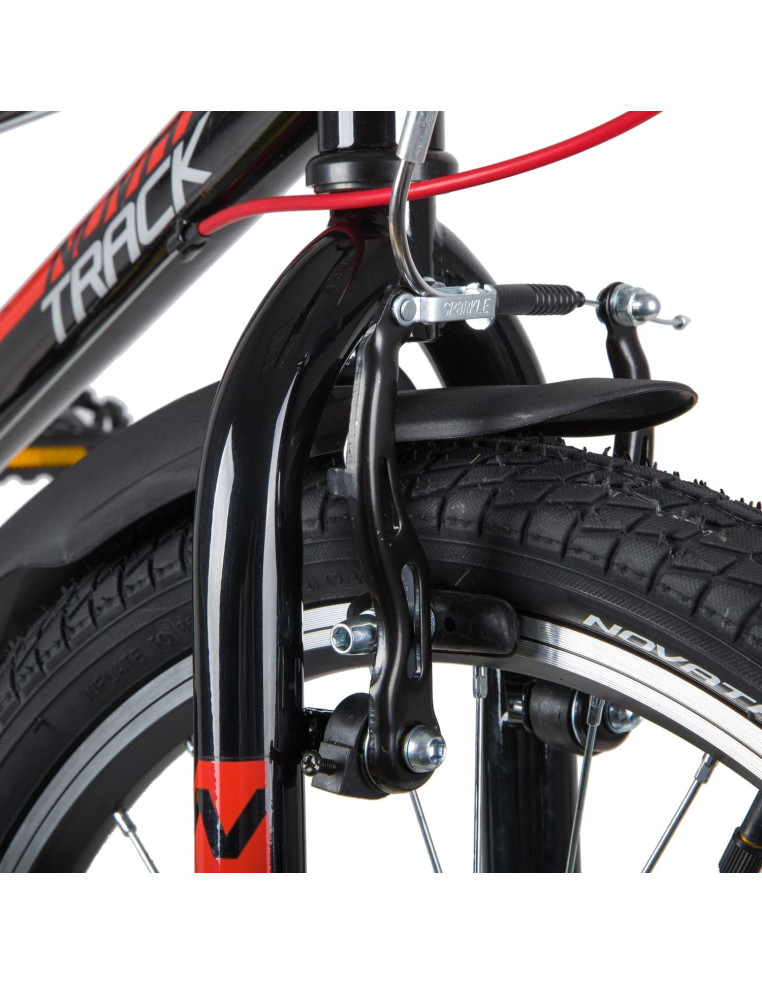 Велосипед 20" NOVATRACK RACER, 6 скоростей, Сталь Черный 2200000017789 Детские велосипеды Novatrack 17 950 ₽