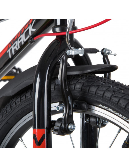 Велосипед 20" NOVATRACK RACER, 6 скоростей, Сталь Черный 2200000017789 Детские велосипеды Novatrack 17 950 ₽