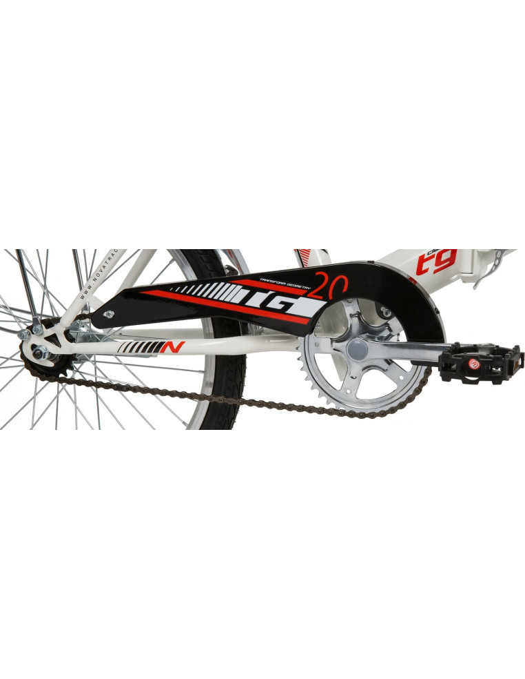 Велосипед 20" NOVATRACK Складной TG-20 V-brake Белый 2200000017963 Дорожные велосипеды Novatrack 13 380 ₽