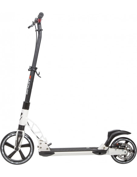Самокат NOVATRACK DEFT PRO алюм., max 100кг, 250*200мм, 2 аморт., диск. тормоз, черный/белый 2200000018083 Городские самокаты Novatrack 9 650 ₽