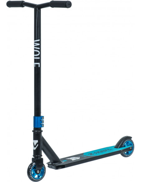 Самокат трюковый NOVATRACK WOLF EL, алюм. max 100кг, 100мм. Черно-синий 2200000017697 Трюковые самокаты Novatrack 6 990 ₽