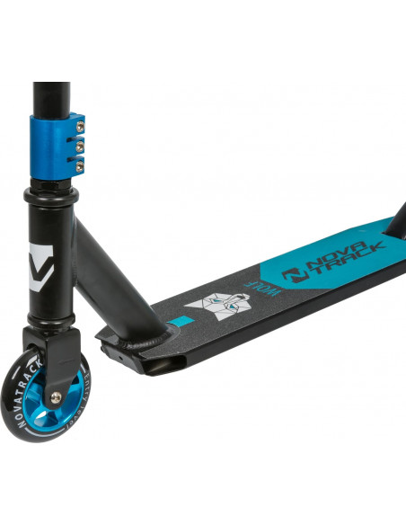Самокат трюковый NOVATRACK WOLF EL, алюм. max 100кг, 100мм. Черно-синий 2200000017697 Трюковые самокаты Novatrack 6 990 ₽