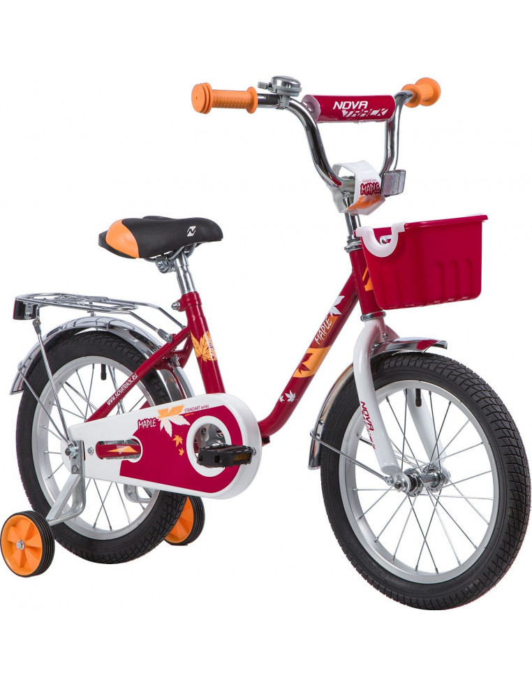 Велосипед 16" NOVATRACK MAPLE Красный 2200000018090 Детские велосипеды Novatrack 7 450 ₽