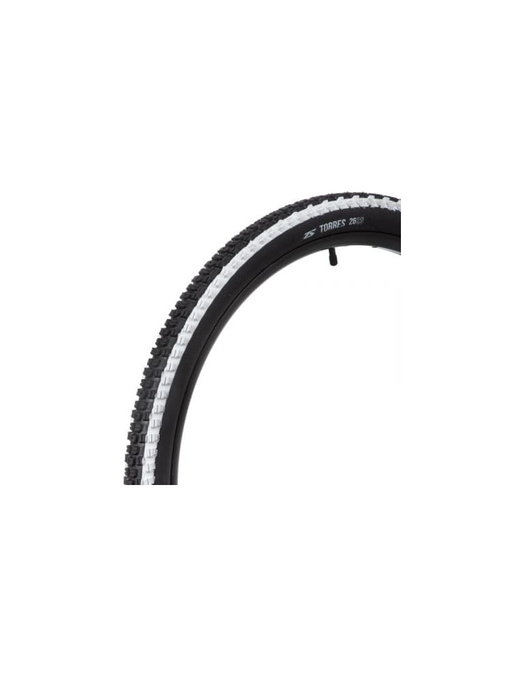 Покрышка 26"X2,0 TORRES  ZX-18 EVO белая полоса, сетка Х98402 2001404160763 Колеса и покрышки TORRES 880 ₽