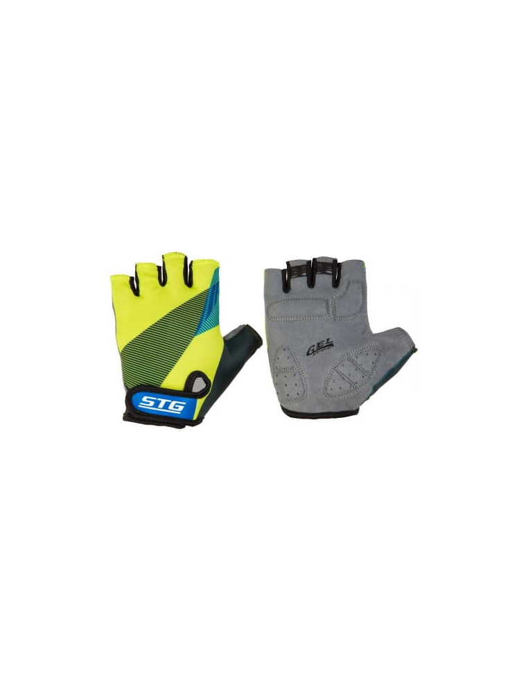 Перчатки вело STG черн/салат/синие XL Х87910-ХЛ 4602010588996 Перчатки STG 550 ₽