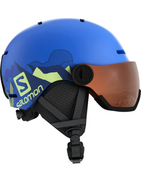 Шлем SALOMON GROM VISOR Pop Blue Mat/UNIVER KM 53-56 купить в Уфе