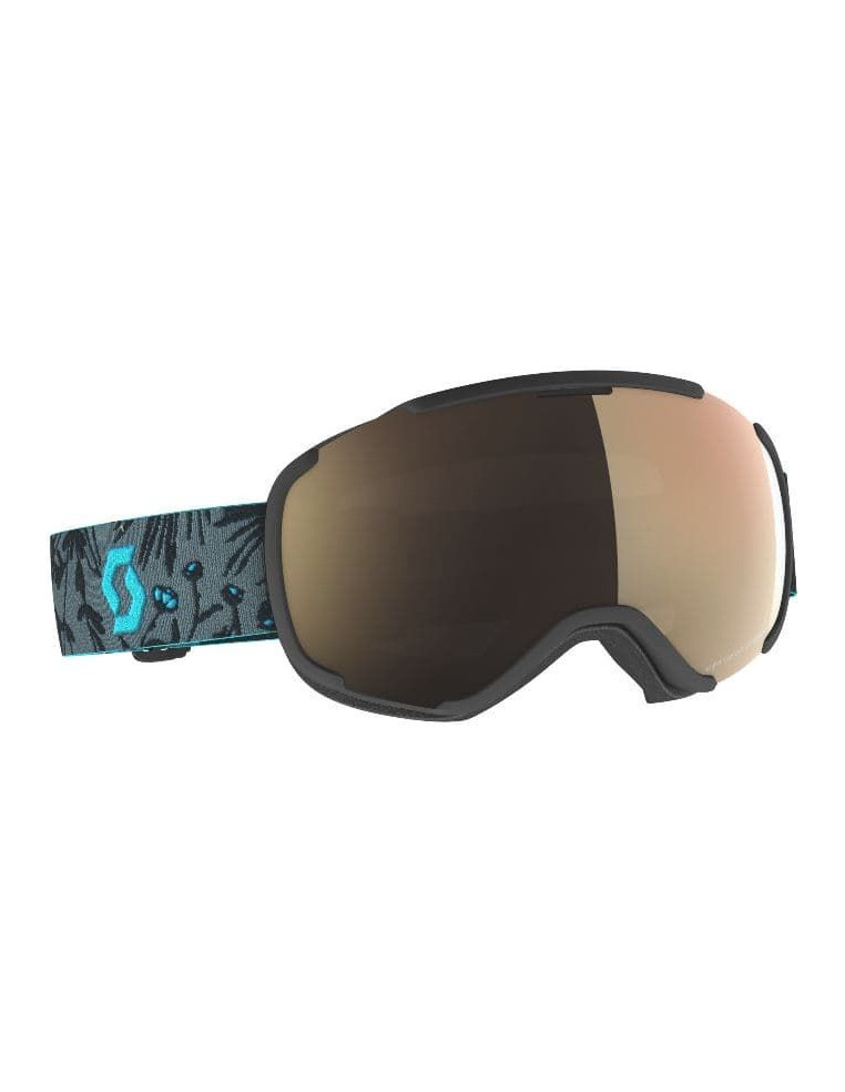 Очки SCOTT Faze II LS Black/Cyan blue (light sensitive bronze chrome) Cat.1-3 7613368968504 Горнолыжные очки SCOTT 6 990 ₽