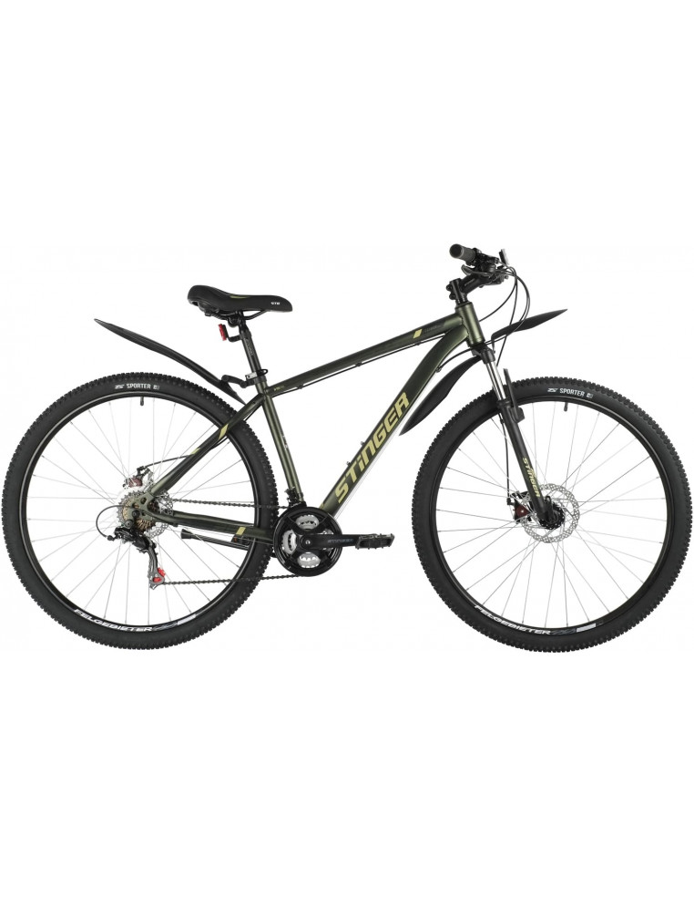Велосипед 29" STINGER CAIMAN D 22" 18 скор. Зеленый 2200000024336 Горные велосипеды STINGER 18 950 ₽