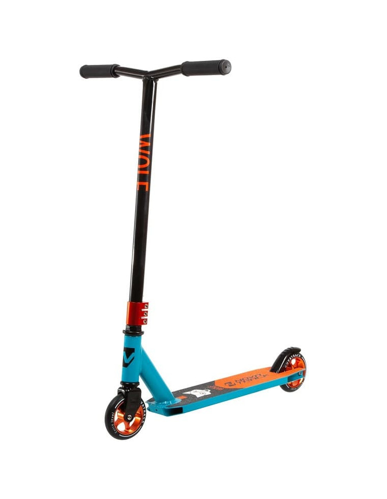Самокат трюковый NOVATRACK WOLF алюм. max 100кг, 110мм. Синий 2200000024848 Трюковые самокаты Novatrack 4 950 ₽