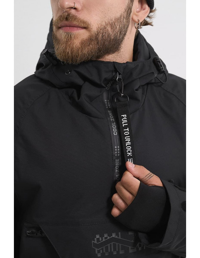 Анорак COOL ZONE PING черный S 1600001815659 Куртки COOL ZONE 14 900 ₽