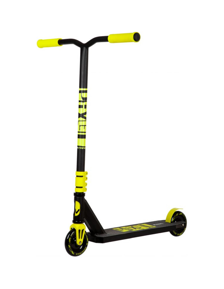 Самокат трюковый NOVATRACK PIXEL BL 110мм., max 100кг, PU 88A Черно-желтый 2200000031044 Трюковые самокаты Novatrack 8 260 ₽