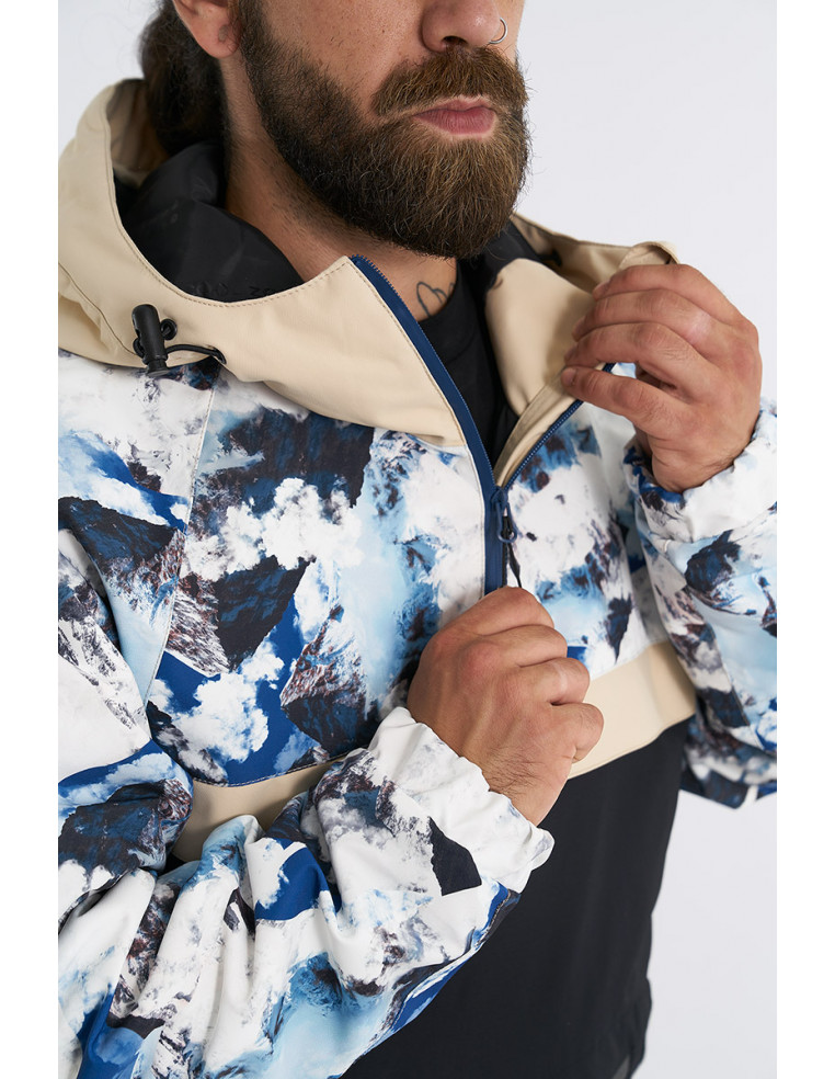 Анорак COOL ZONE PEAK бежевый/принт гора/черный Р:M 1600001825771 Куртки женские COOL ZONE 15 900 ₽