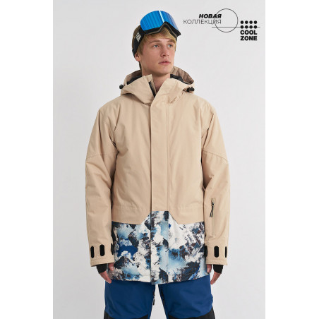 Куртка COOL ZONE POLUS бежевый/принт гора Р:S 1600001826068 Женские костюмы COOL ZONE 17 800 ₽