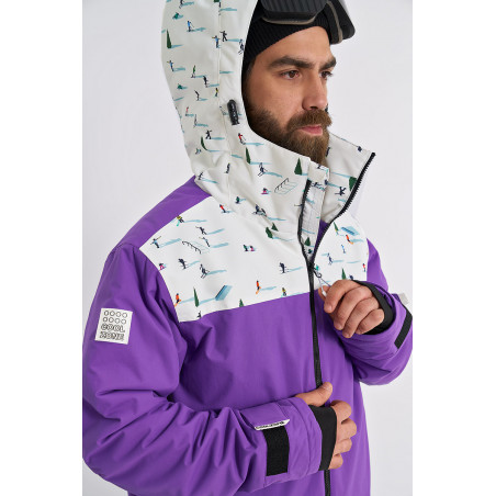 Куртка COOL ZONE YETI принт горнолыжный/пурпурный Р:S 1600001826846 Куртки женские COOL ZONE 17 800 ₽