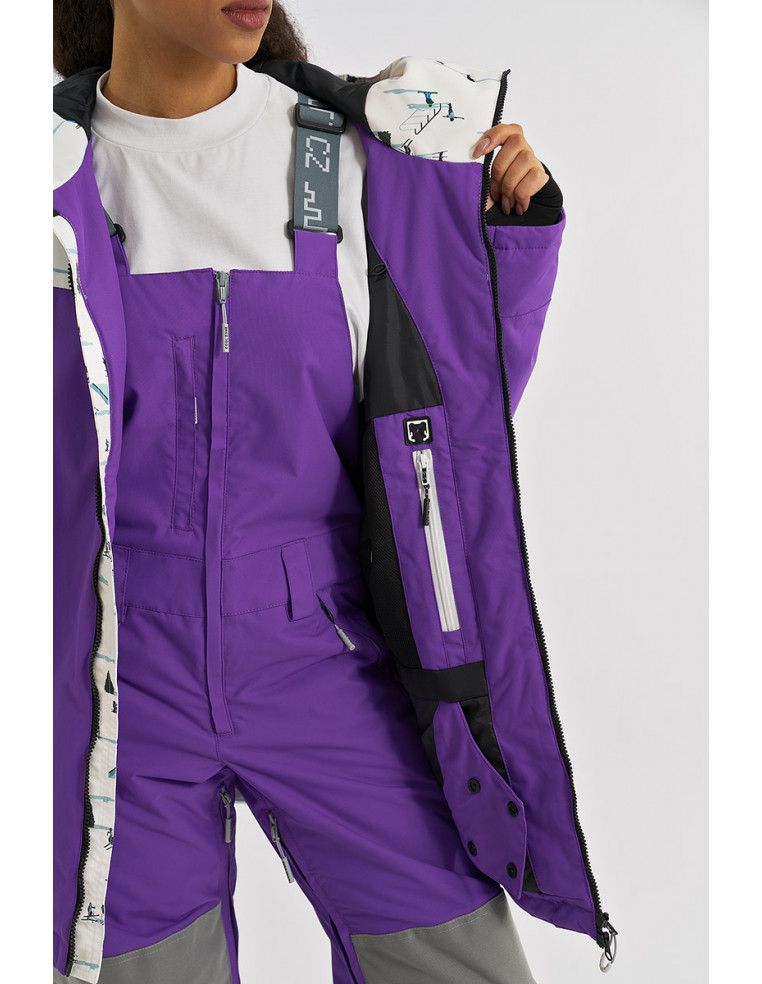 Куртка COOL ZONE YETI принт горнолыжный/пурпурный Р:XS 1600001826839 Куртки женские COOL ZONE 17 800 ₽