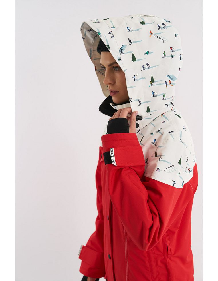 Комбинезон COOL ZONE TAIGA принт горнолыжный/красный Р:XS 1600001822237 Комбинезоны COOL ZONE 30 400 ₽