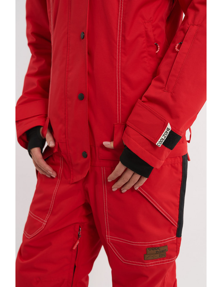 Комбинезон COOL ZONE TAIGA принт горнолыжный/красный Р:XS 1600001822237 Комбинезоны COOL ZONE 30 400 ₽