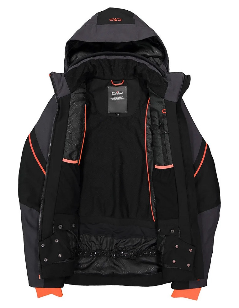 Куртка мужская CMP MAN JACKET ZIP HOOD NERO (Черный) P:52 8051737516632 Куртки CMP 25 950 ₽