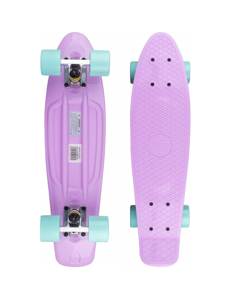 Доска-круизер VS 22,5*6" фиолет., колеса PU минт DS 01 violet/mint 2000014402539 Лонгборды VS 1 890 ₽