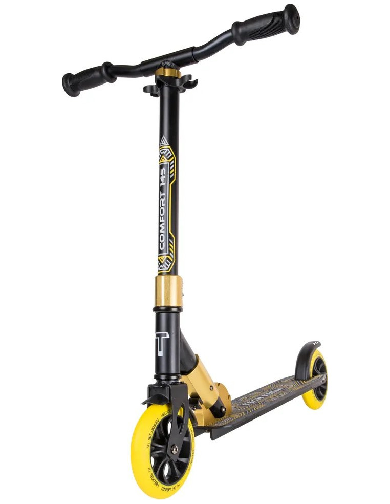 Самокат TECH TEAM Comfort 145R black/yellow 2200000035899 Городские самокаты TECH TEAM 4 850 ₽