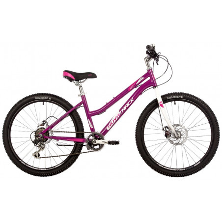 Велосипед 24" NOVATRACK JENNY 14" 6 скор., Сталь, Пурпурный 2023 2200000037305 Детские велосипеды Novatrack 20 200 ₽