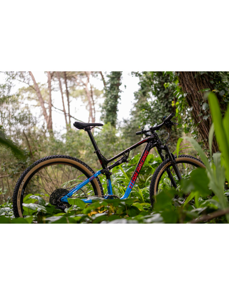 Велосипед горный двухподвес TITAN RACING Cypher 120 Sport К:29" Р:M(17") Black/Blue/Red 2200000036698 Горные велосипеды TITAN RACING 158 900 ₽