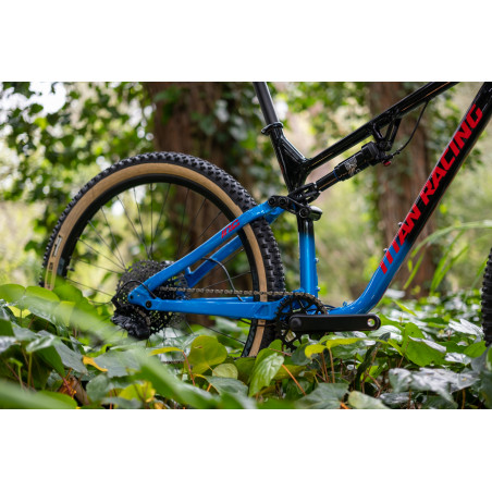 Велосипед горный двухподвес TITAN RACING Cypher 120 Sport К:29" Р:M(17") Black/Blue/Red 2200000036698 Горные велосипеды TITAN RACING 158 900 ₽