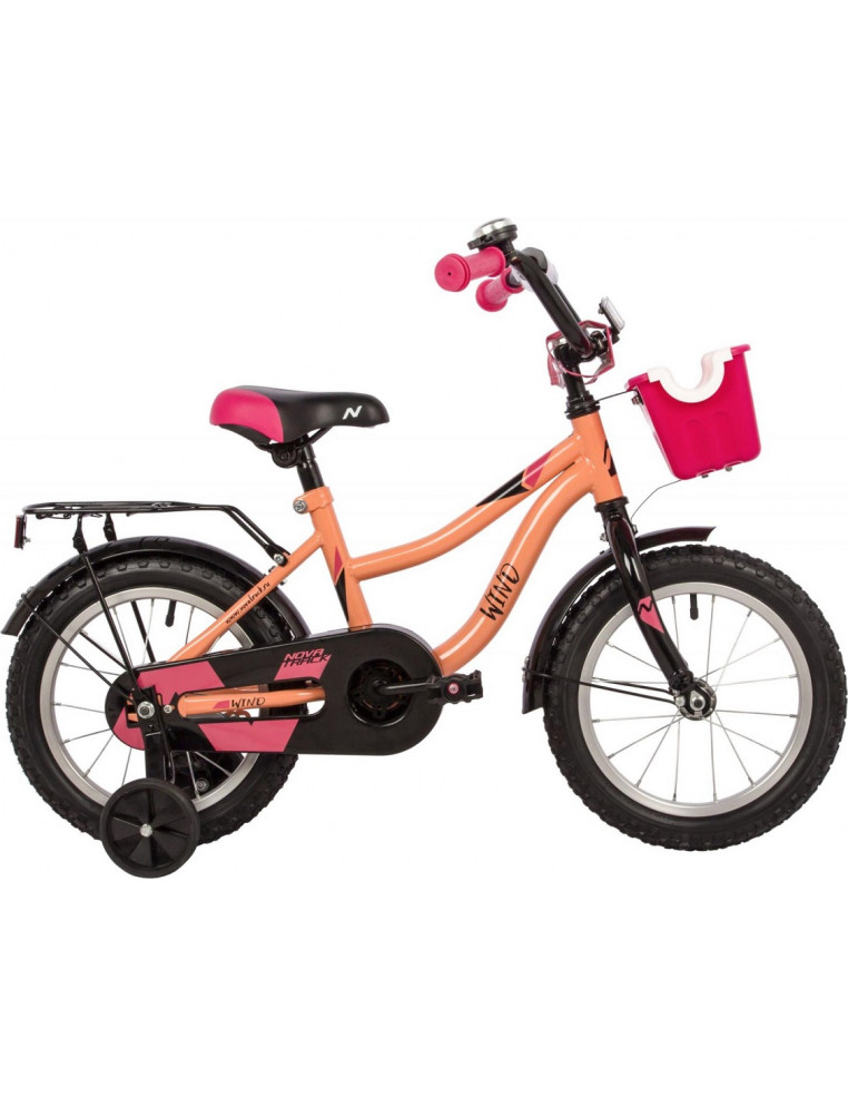 Велосипед 14" NOVATRACK WIND Коралловый 2200000038258 Детские велосипеды Novatrack 8 390 ₽