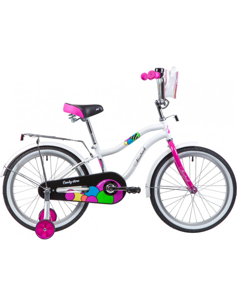 Велосипед 20" NOVATRACK CANDY Белый 2023 2200000038357 Детские велосипеды Novatrack 11 790 ₽