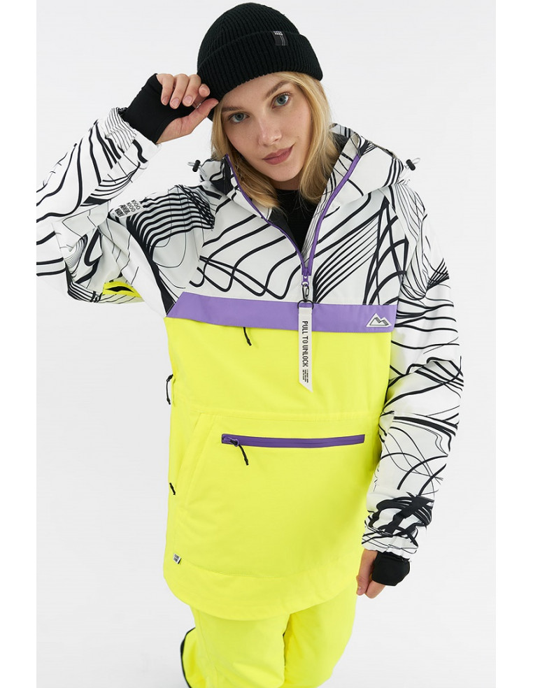 Анорак COOL ZONE KLOD линии/светло-фиолетовый/неогрушевый Р:XS 1600001831215 Куртки женские COOL ZONE 16 800 ₽