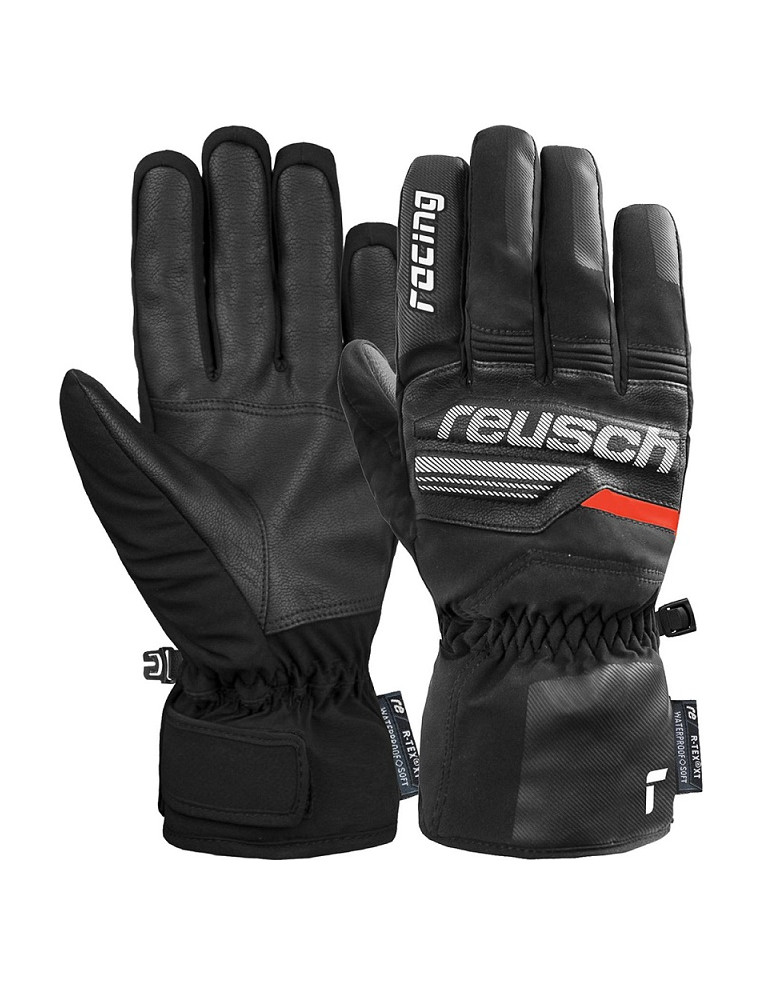 Перчатки REUSCH MS Ski Race VC R-Tex XT Black/White/Fluo Red P:7.5 4060485348192 Аксессуары Reusch 6 490 ₽