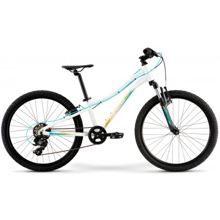 Велосипед горный Merida Matts J.24+ Eco К:24" GlossyWhite/TealGold 2200000037923 Детские велосипеды MERIDA 37 790 ₽