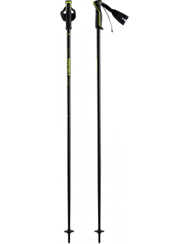 Палки горнолыжные HEAD Frontside 18 mm black/yellow 115 2200000039521 Горнолыжные палки HEAD 4 990 ₽