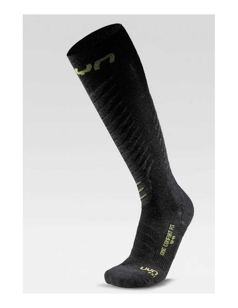 Носки UYN MS SKI ONE COMFORT FIT G443 Anthracite/Lime Р:35-38 8054216784577 Термоноски UYN 3 790 ₽