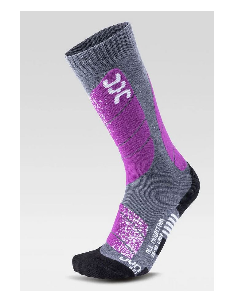 Носки UYN WS SKI ALL MOUNTAIN LADY G944 Medium Grey Melange/Purple Р:41-42 8054216260866 Термоноски UYN 1 990 ₽
