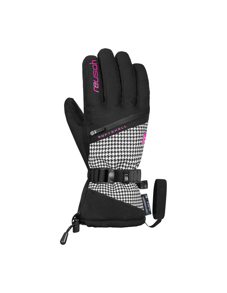 Перчатки REUSCH Demi R-TEX XT Mitten Black/Pied De Poule P:7 4060485448281 Перчатки Reusch 6 490 ₽
