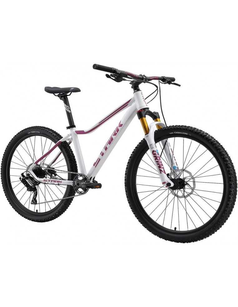 Велосипед 27.5" STARK Viva 27.5 HD 16" белый перламутр/сиреневый металлик 2200000041548 Женские велосипеды STARK 67 490 ₽