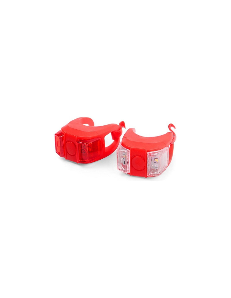 Фонари комплект VL 215 red (2 диода бел. и кр., 3 режима) 2200000042422 Фары и фонари VS 400 ₽