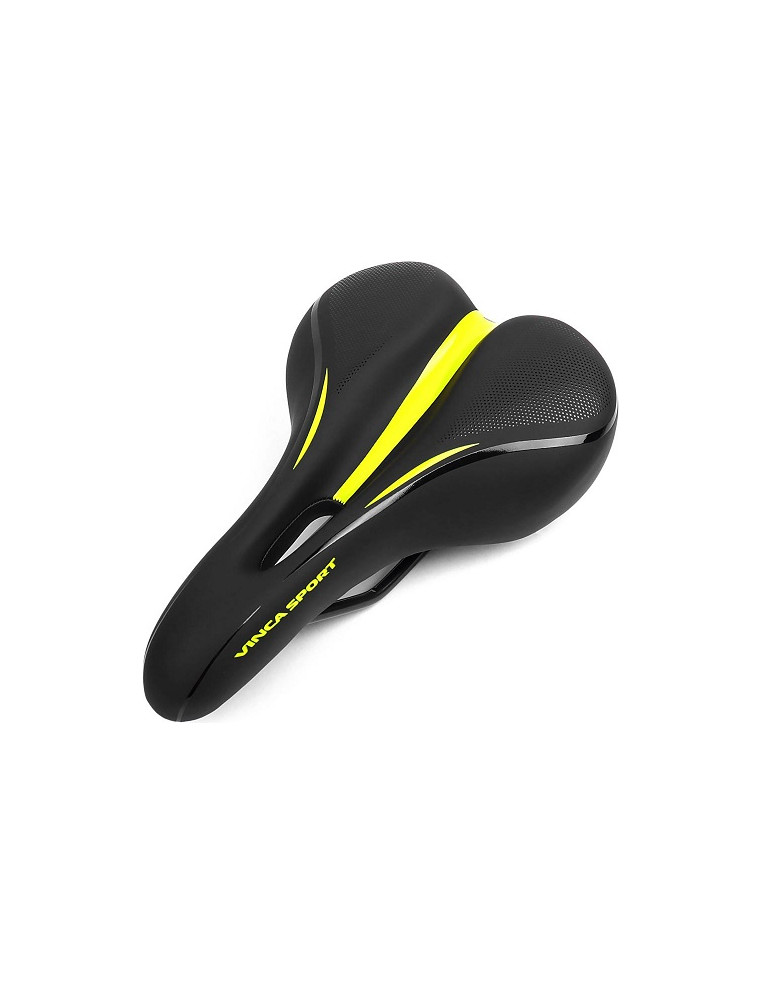 Седло VINCA VS комфортное VS 131 gel black/green 2200000041968 Седла VS 890 ₽