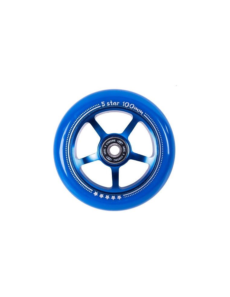 Колесо для самоката TECH TEAM X-Treme 100*24мм 5 star blue 2038274440312 Запчасти для самокатов TECH TEAM 1 690 ₽