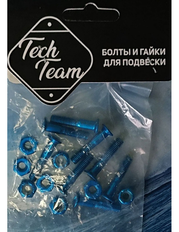 Болты (8шт) и гайки (8шт) для подвески доски 26мм 2036928152161 Запчасти для самокатов TECH TEAM 380 ₽