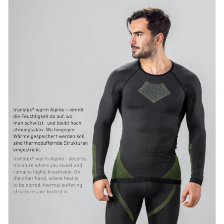 Термобелье мужское верх LOFFLER Alpine black/neon yellow Р:50-52 9006063814876 Термобелье LÖFFLER 6 950 ₽