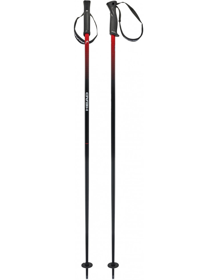 Палки горнолыжные HEAD Frontside black/red 130 2200000044037 Горнолыжные палки HEAD 5 390 ₽