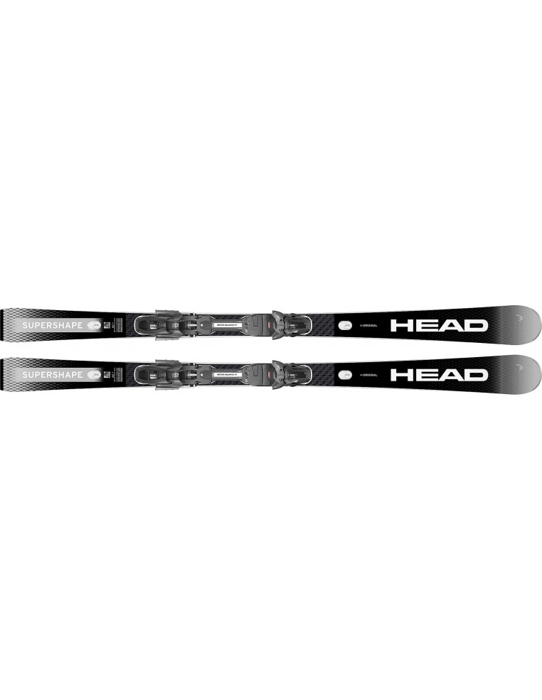 Горные лыжи HEAD Supershape e-Original SW BBPR black silver 163 + PRD 12 GW 2200000045577 Горные лыжи в Уфе HEAD 113 990 ₽