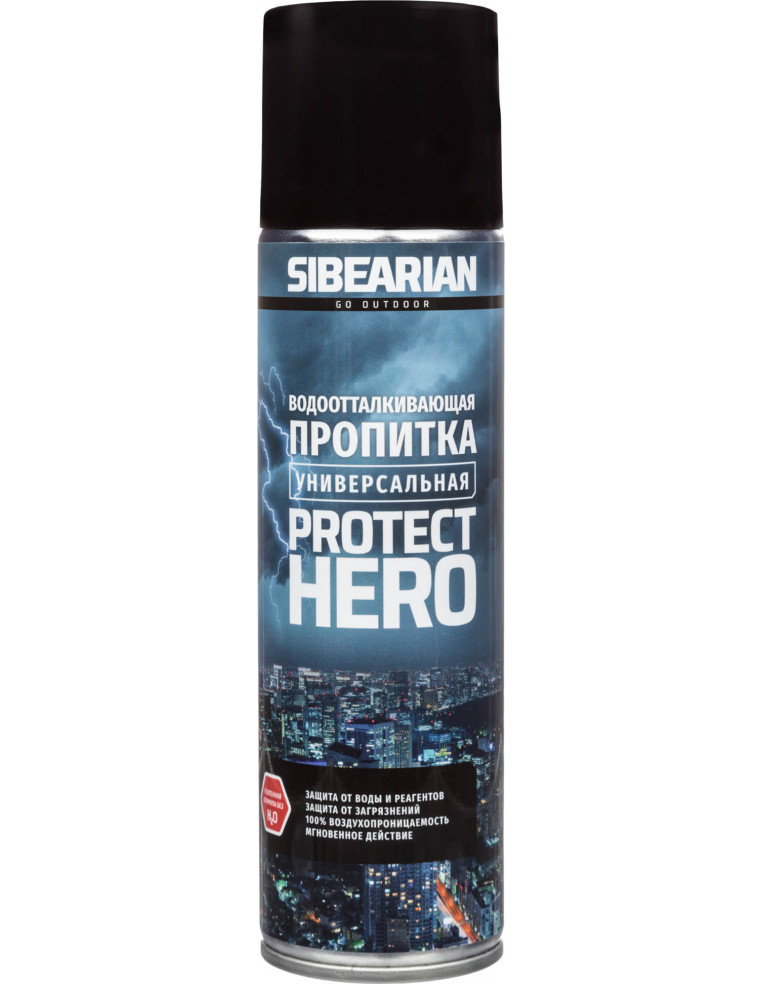 Пропитка SIBEARIAN PROTECT HERO водоотталкивающая универс. с экспресс активацией 20мин в аэрозоле 250мл 4630116350377 Другое SIBEARIAN 1 190 ₽