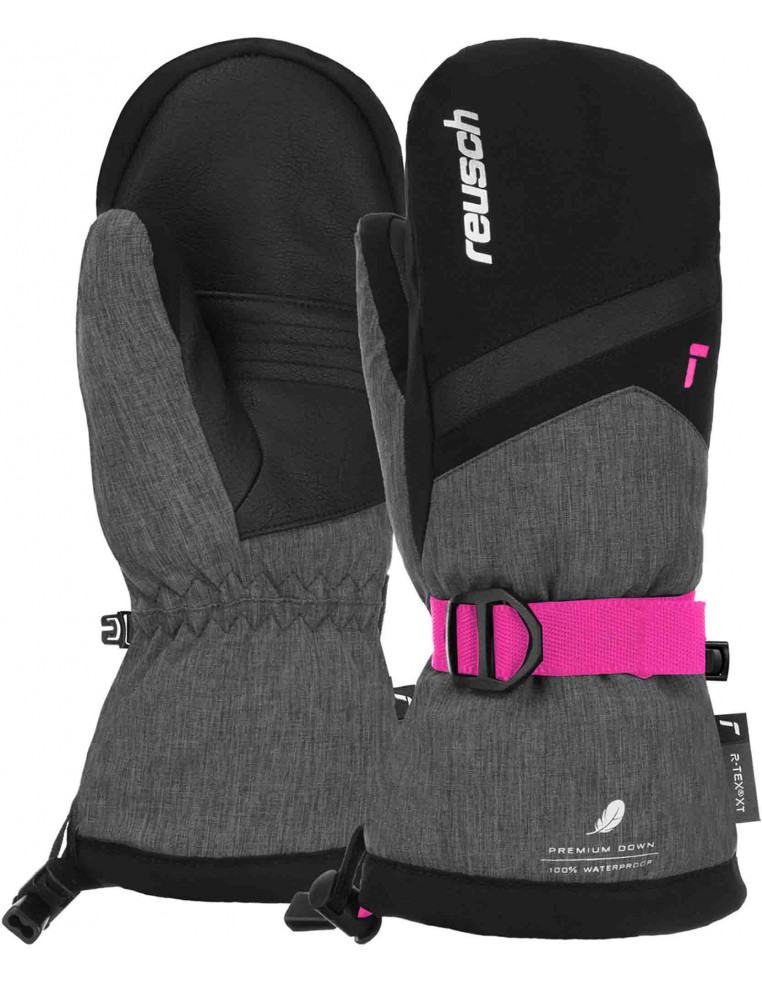 Варежки REUSCH JR Kito R-Tex XT Black/Black Melange/Pink Glo P:5 4060485429679 Варежки Reusch 4 990 ₽