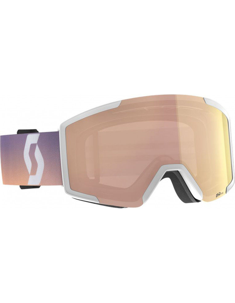 Очки SCOTT Shield white/soft pink (rose chrome) Cat.2 7616185086550 Горнолыжные очки SCOTT 13 200 ₽